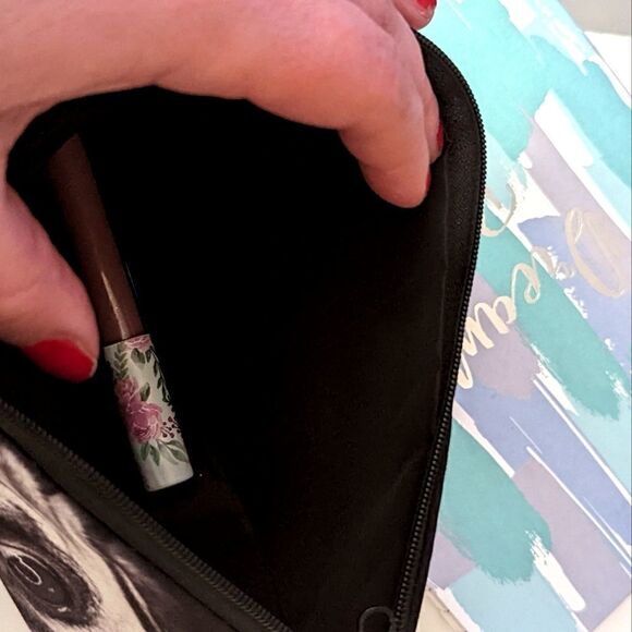 Dog Pug Pattern Makeup Cosmetics Bag Stationary School Supplies Pouch - Picture 4 of 8